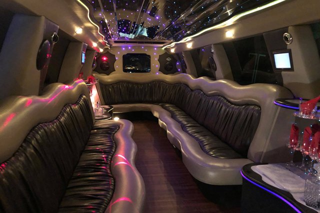 leather limousine seating