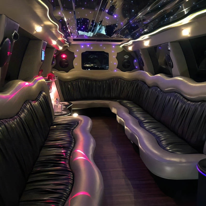 gorgeous limo interior
