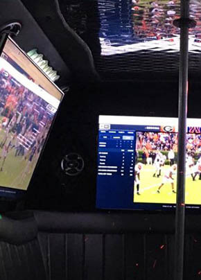 large tvs on bus