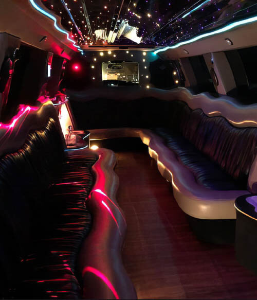 escalade limo interior