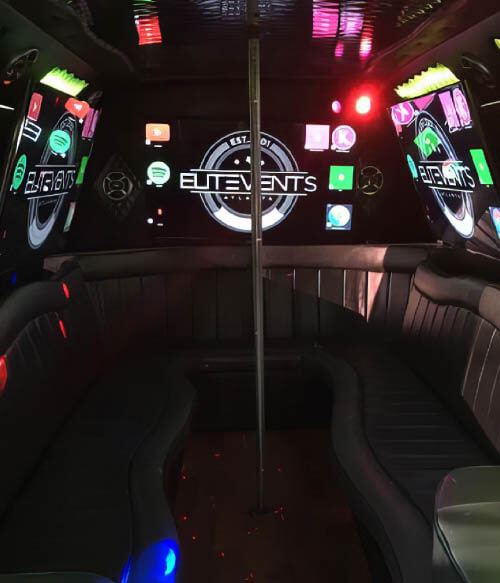 limo bus interior